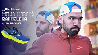 Mitja Marató Barcelona 2024  Así la vivimos desde dentro probando la mejor zapatilla de Brooks [upl. by Annayar]