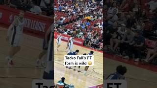 Tacko Fall’s unique free throw form 😅 deionmorrisonIG nba nbasummerleague [upl. by Aday1]