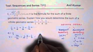 A7 Sum of Converging Infinite Geometric Series [upl. by Klarika457]