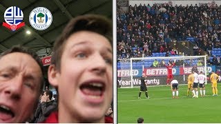 REFEREE SHOULD BE SACKED  Bolton vs Wigan Athletic VLOG [upl. by Hervey]