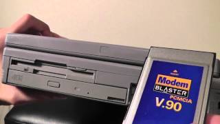 Retro Review Toshiba Satellite Windows 95 Laptop [upl. by Nimajeb]