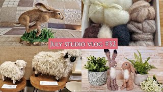 Holmfirth art week hares sheep and more hares The ins and outs of a needle felting business [upl. by Yrolam284]