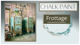 Textures with Chalk Paint using Frottage Technique [upl. by Cally]