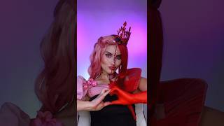 Bridget  The Queen of Hearts 🩷👑❤️ descendants disney disneychannel cosplay makeup [upl. by Niad]