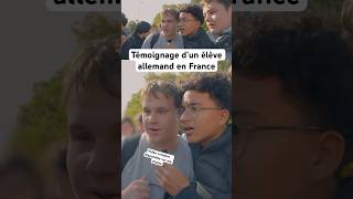 Témoignage d’un élève allemand ￼ senseidesmots francetour lycée éducation étudiants college [upl. by Aizat]