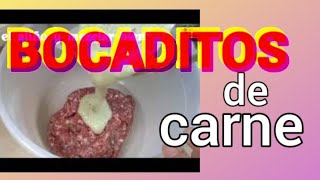 🔴COMO HACER BOCADITOS DE CARNE 🥩 [upl. by Walcott690]