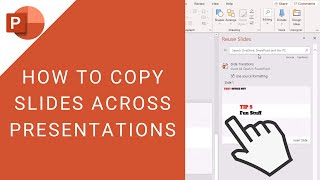 How to Copy Slides to Another Presentation  Best Method [upl. by Tihor]