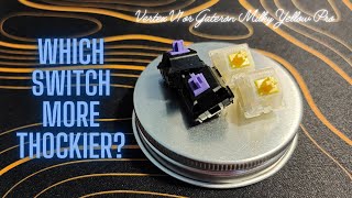 Vertex v1 vs Gateron Milky Yellow Pro Stock  Sound Comparison [upl. by Anirehtac]