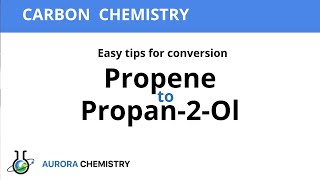 How to convert Propene to Propan2ol [upl. by Radack]