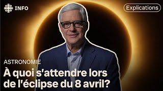 Charles Tisseyre explique l’éclipse solaire totale du 8 avril [upl. by Khai]