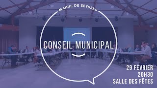 Conseil Municipal du 29 février 2024 [upl. by Musetta]