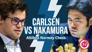 Norway Blitz Chess Tournament Carlsen vs Nakamura [upl. by Sissy177]