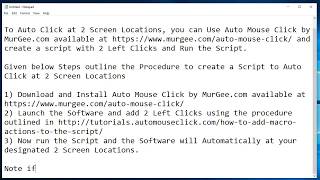 How to Auto Click at 2 Locations [upl. by Declan223]