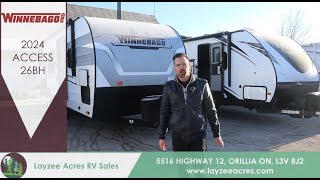 2024 Winnebago Access 26BH Shoe Shine Solilique  Layzee Acres RV Sales [upl. by Attennod]