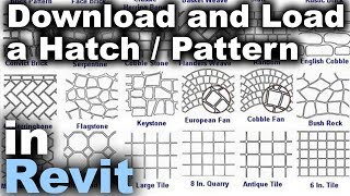 How to Load a Hatch  Pattern in Revit Tutorial [upl. by Shantha171]