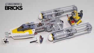 Lego Star Wars 75172 YWing Starfighter Speed Build [upl. by Ahsiener]