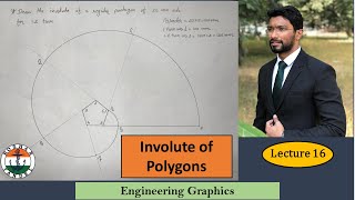 Lecture 16 Involute of Polygons  Involute Curve Part 2 [upl. by Gunas415]