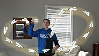 Tutorial  How to Make a BOOMERANG Paper Airplane  Thats Amazing [upl. by Banna]