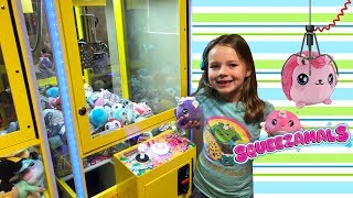 Winning Claw Machine FULL of Squishy Toys Squeezamals [upl. by Lourdes151]