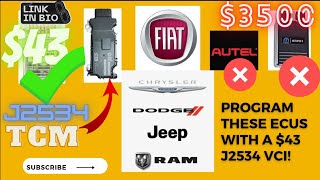 Witech 2 Program 2016 Fiat 500x TCM Dodge Chrysler Jeep RAM with 43 VCI LINK IN DESCRIPTION [upl. by Gord774]