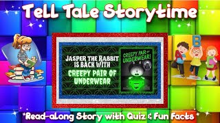 Readalong  Childrens Story  Creepy Pair of Underwear  Quiz amp Fun Facts  Spooky [upl. by Eelrebma]