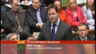 Nick Clegg at PMQs  meeting single women [upl. by Engvall]