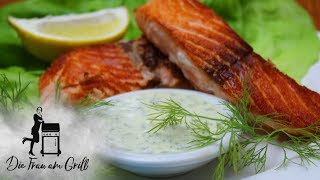 Honig Senf Soße mit frischem Dill  einfaches Rezept für Fisch amp Salat [upl. by Lladnek444]