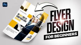 FLYER DESIGN in Photoshop  EASY STEPS [upl. by Ayyidas]