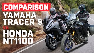 Honda NT1100 vs Yamaha Tracer 9 GT Comparison Review [upl. by Ardnasil]