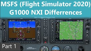 MSFS  G1000 NXI differences part 1 [upl. by Lancelot829]