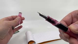 Pelikan M205 Rose Quartz 2023 Writing Sample [upl. by Camus144]