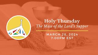 St Irenaeus Holy Thursday Mass  Thursday March 28 2024 [upl. by Derdlim]