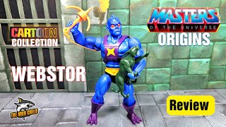 MOTU Origins Cartoon Collection WEBSTOR Figure Review [upl. by Haret]