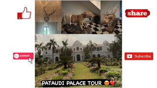 PATAUDI PALACE TOUR ❤️ SAIF ALI KHAN’S 800 crore palace in pataudi village detailed video [upl. by Ziul]