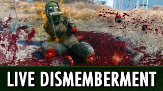 Fallout 4 Mod Live Dismemberment  Battle Mutiliation [upl. by Sitto]