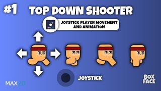 Joystick Player Movement and Animation  Max2D Top Down Shooter Game Development Course [upl. by Ytsirk862]