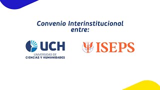 Firma de convenio entre la UCH y el Instituto Superior de Especialidades Psicológicas  ISEPS [upl. by Sebastian]