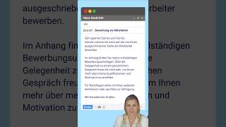 Deutsch lernen Bewerbungsschreiben deutschkurs deutschesprache learngermam [upl. by Mackey]