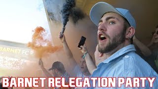 BARNET FANS HAVE RELEGATION PARTY  Barnet vs Chesterfield Vlog [upl. by Elon]