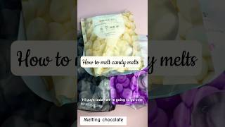 How to melt candy melts chocolate 🍫 shortvideo cakedecorationideas diy cakedecoration shorts [upl. by Atoked]