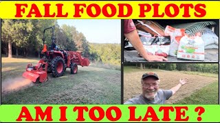 Best Small Food Plots on a Budget Planting Fall Food Plots with Kubota Tractor Tractor planting [upl. by Kemeny]