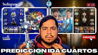 PREDICCIÓN CUARTOS IDA  SUDAMERICANA 🏆 LIBERTADORES 🏆 [upl. by Anetta947]