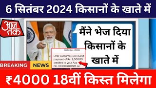 PM Kisan 18th Installment Release Date 2024  pm kisan yojana 2024  kisan samman nidhi yojana 2024 [upl. by Sirrad]