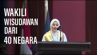 Alumni Gontor Putri Sampaikan Sambutan di Wisuda Universitas Al Azhar Mesir [upl. by Devon325]