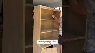 How to bleach wood with oxalic acid refinishedfurniture midcenturyfurniture diyfurnituremakeover [upl. by Nnadroj]