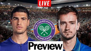 Carlos Alcaraz vs Daniil Medvedev  Wimbledon 2024 SemiFinal Tennis Match Preview [upl. by Htebaile]