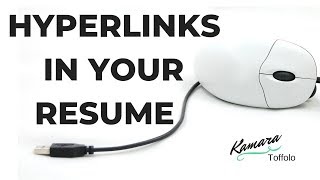 HOW TO HYPERLINK YOUR EMAIL LINKEDIN AND OTHER LINKS IN YOUR RESUME [upl. by Brozak]