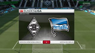 FIFA 16  Borussia Mönchengladbach vs Hertha BSC  BorussiaPark [upl. by Binni]