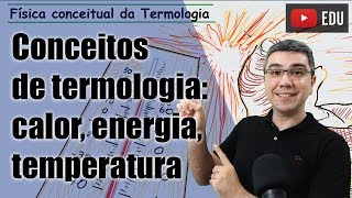 Diferença entre calor energia térmica e temperatura  Física conceitual  Termologia [upl. by Syramad]