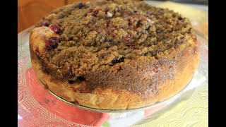 Cranberry Streusel Coffee Cake  Bonitas Kitchen [upl. by Dyan]